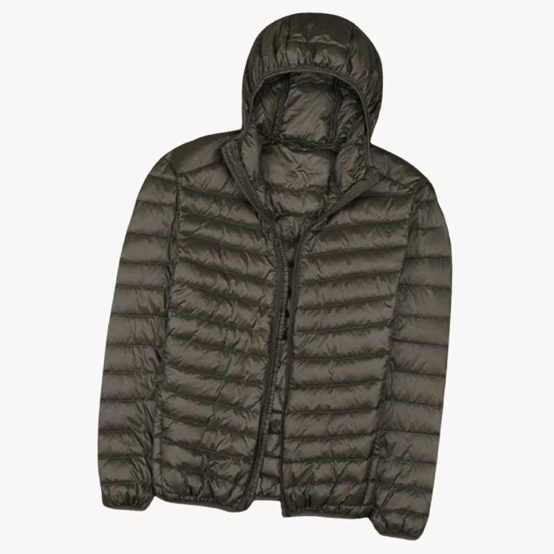 Mens Hooded Jacket Ultralight Sleek Fit - BritishMode