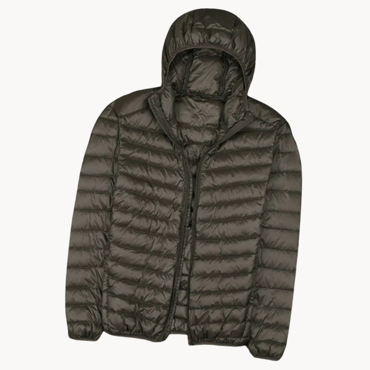 Mens Hooded Jacket Ultralight Sleek Fit - BritishMode