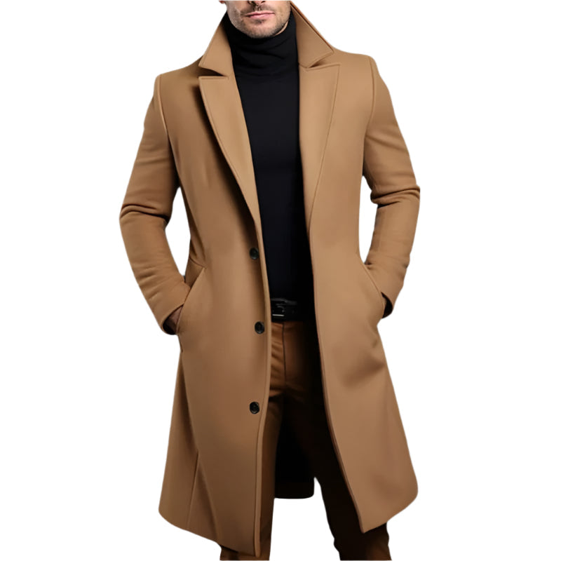 Mens Mid-Length Coat Classic Fit