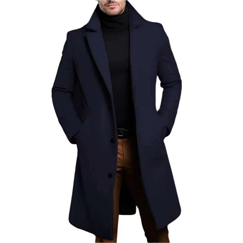 Mens Mid-Length Coat Classic Fit