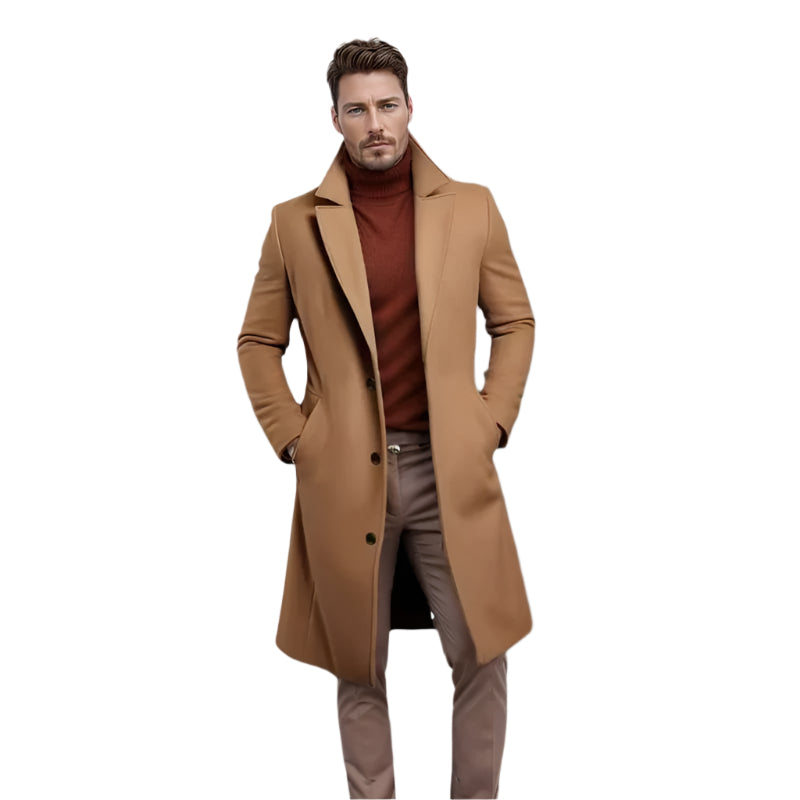 Mens Mid-Length Coat Classic Fit