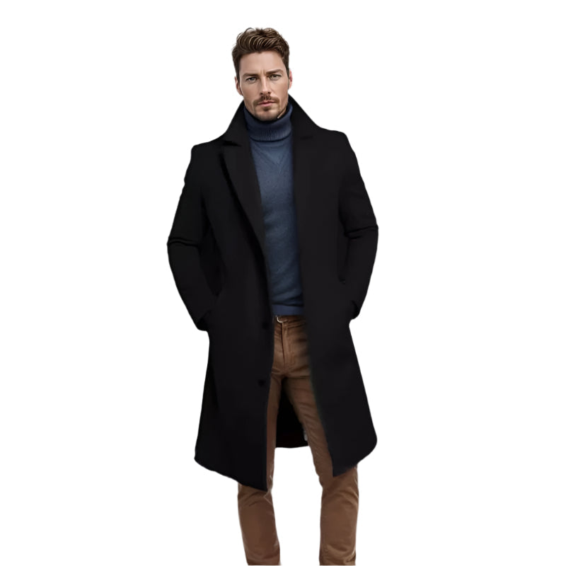 Mens Mid-Length Coat Classic Fit