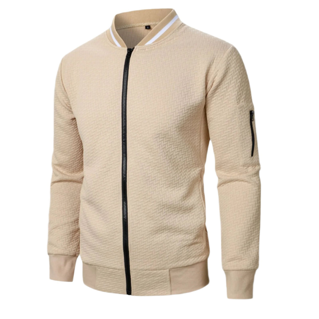 Womens Zip-Up Cardigan Knit Elegant Fit