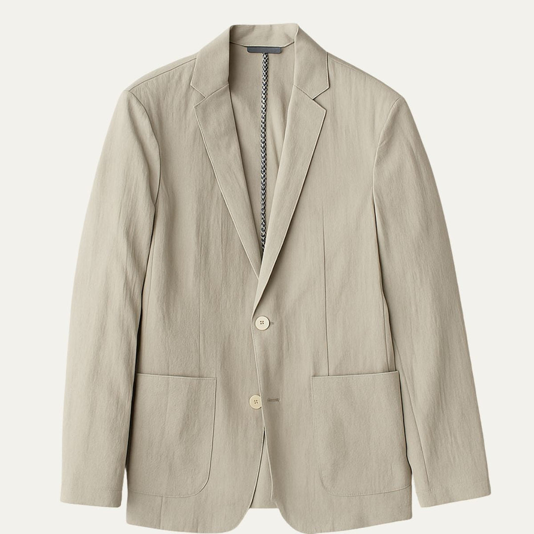 Mens Linen Blazer Classic Fit Tailored Style