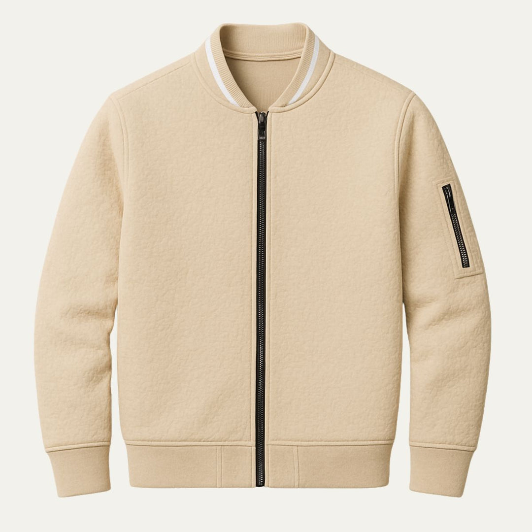 Womens Zip-Up Cardigan Knit Elegant Fit - BritishMode