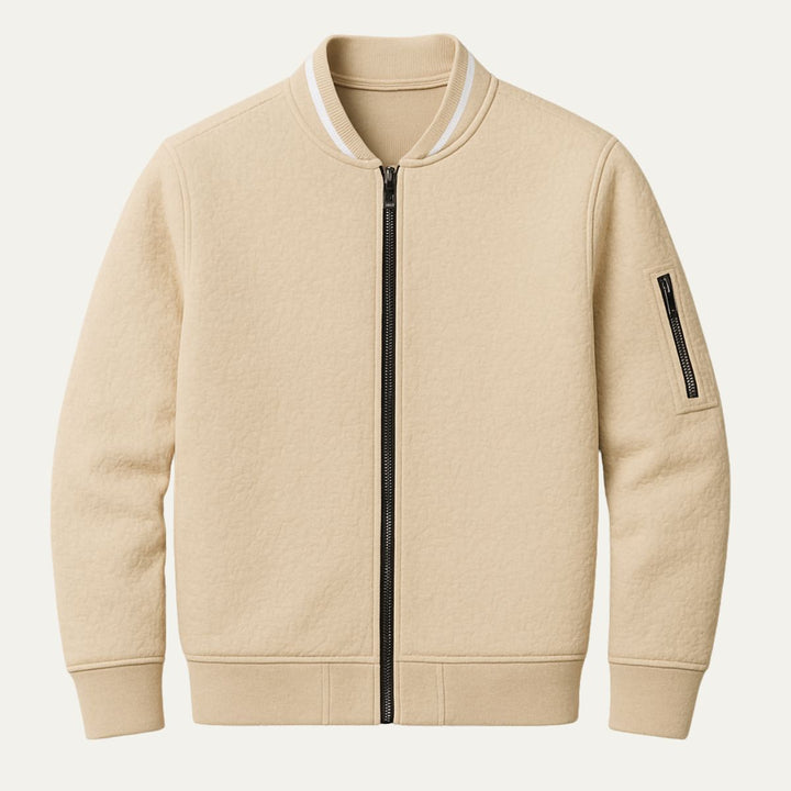 Womens Zip-Up Cardigan Knit Elegant Fit - BritishMode