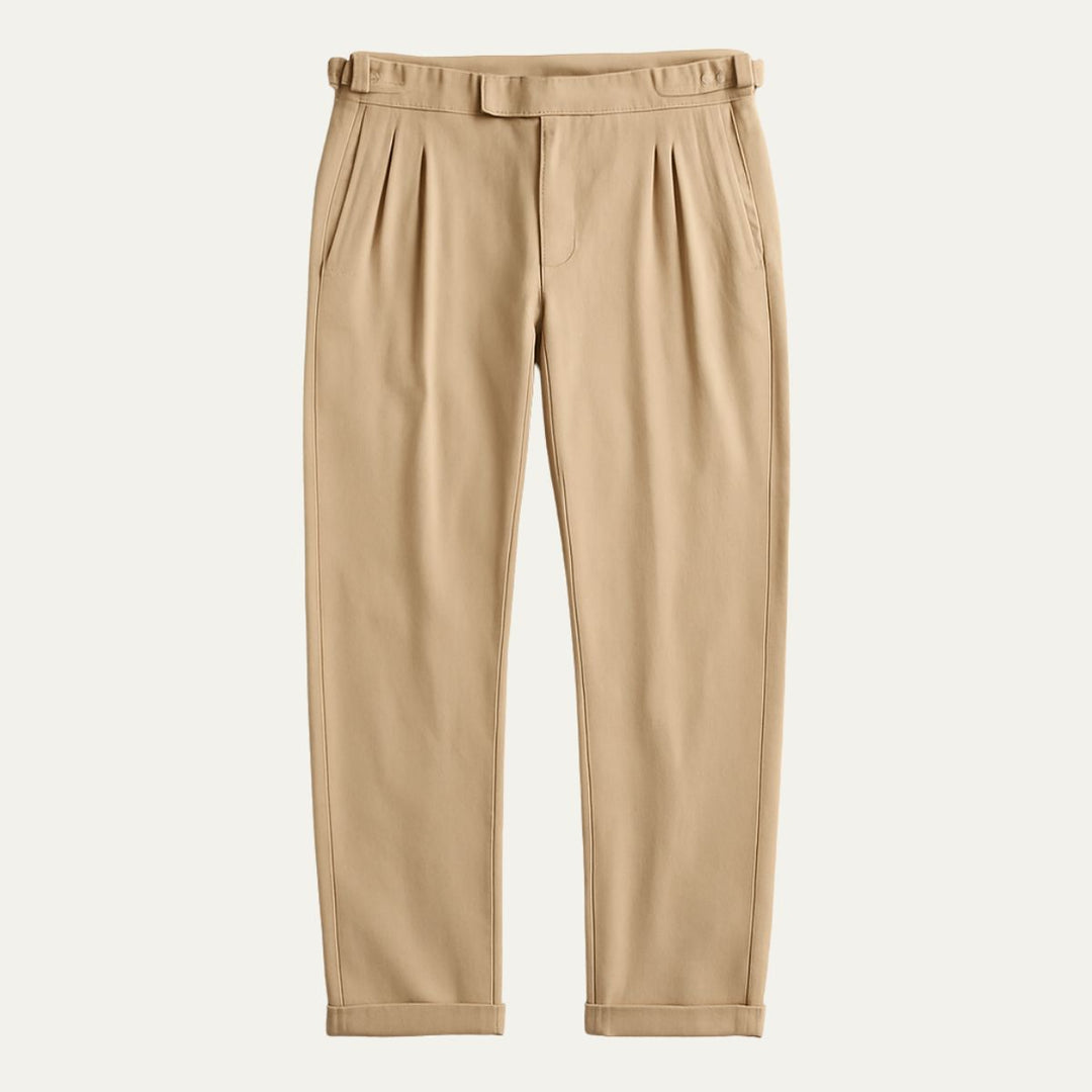 Mens Cotton Pants Vintage Style Relaxed Fit - BritishMode