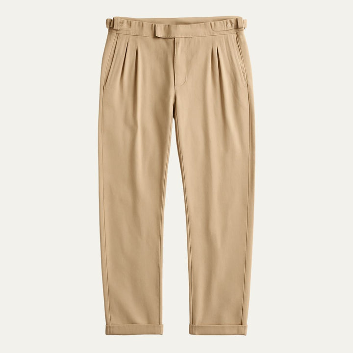 Mens Cotton Pants Vintage Style Relaxed Fit - BritishMode