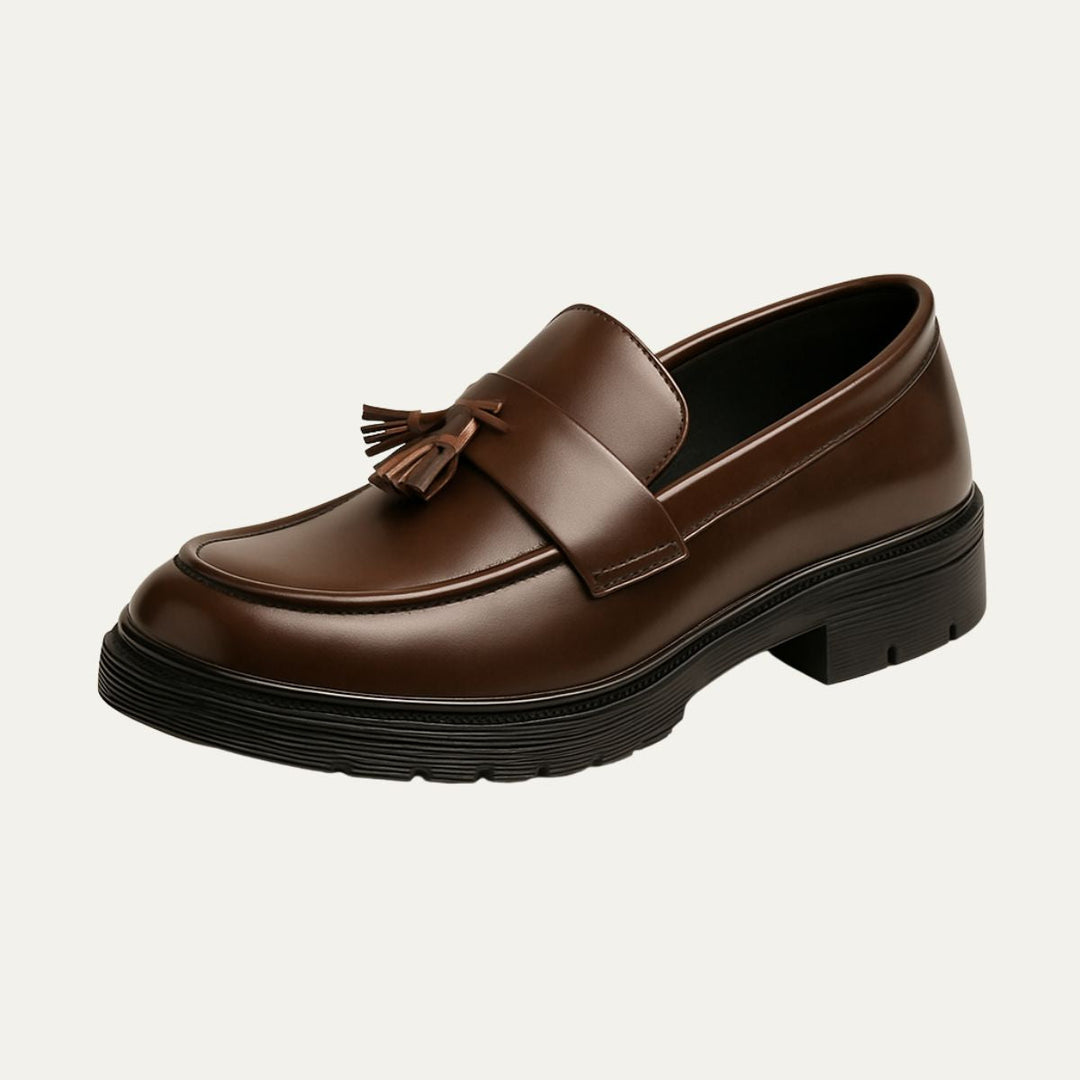 Mens Classic Loafers Leather Slip-On - BritishMode