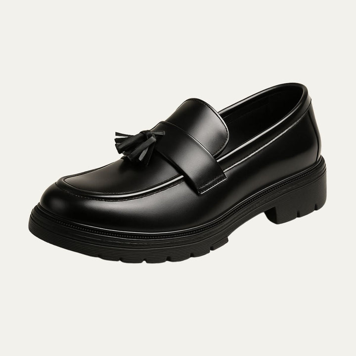 Mens Classic Loafers Leather Slip-On