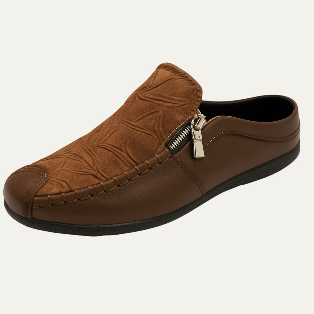 Mens Leather Loafers Slip-On Comfortable Fit - BritishMode