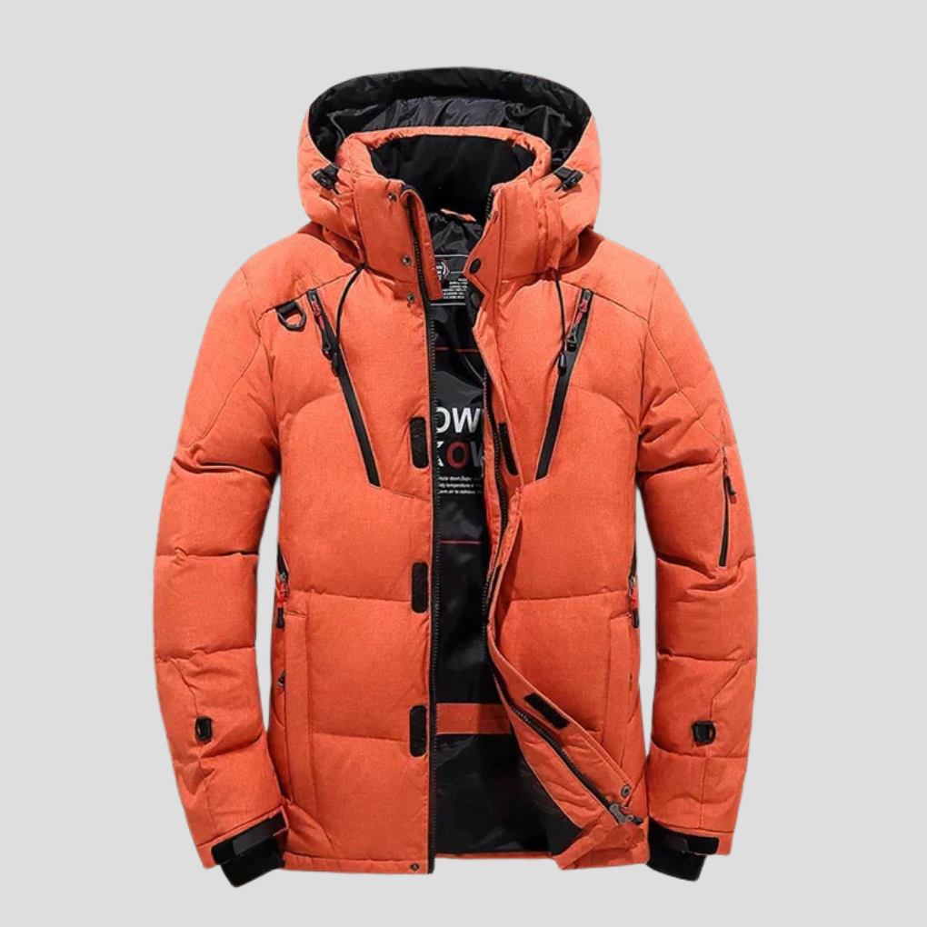 Mens Down Jacket Insulated Lightweight Elegant Fit