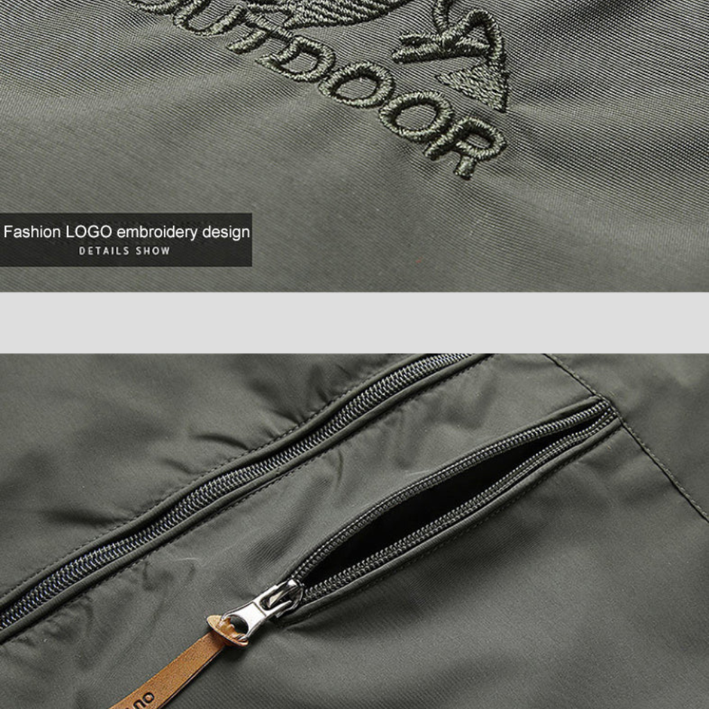 Mens Windbreaker Jacket Waterproof Casual Fit
