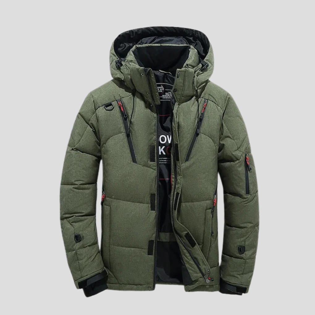 Mens Down Jacket Insulated Lightweight Elegant Fit