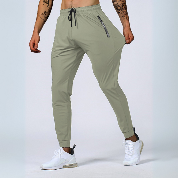 Mens Joggers Breathable Stretch Athletic Fit Sports Bottoms