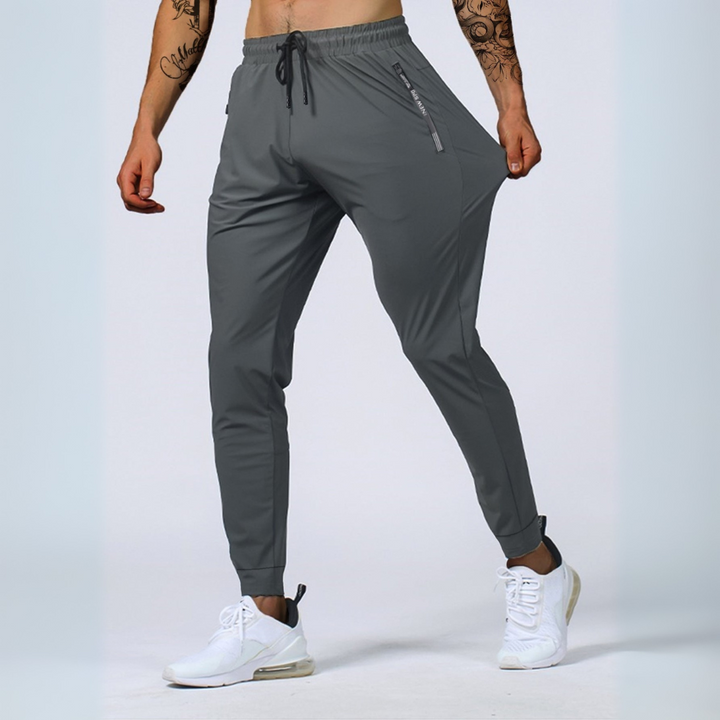 Mens Joggers Breathable Stretch Athletic Fit Sports Bottoms