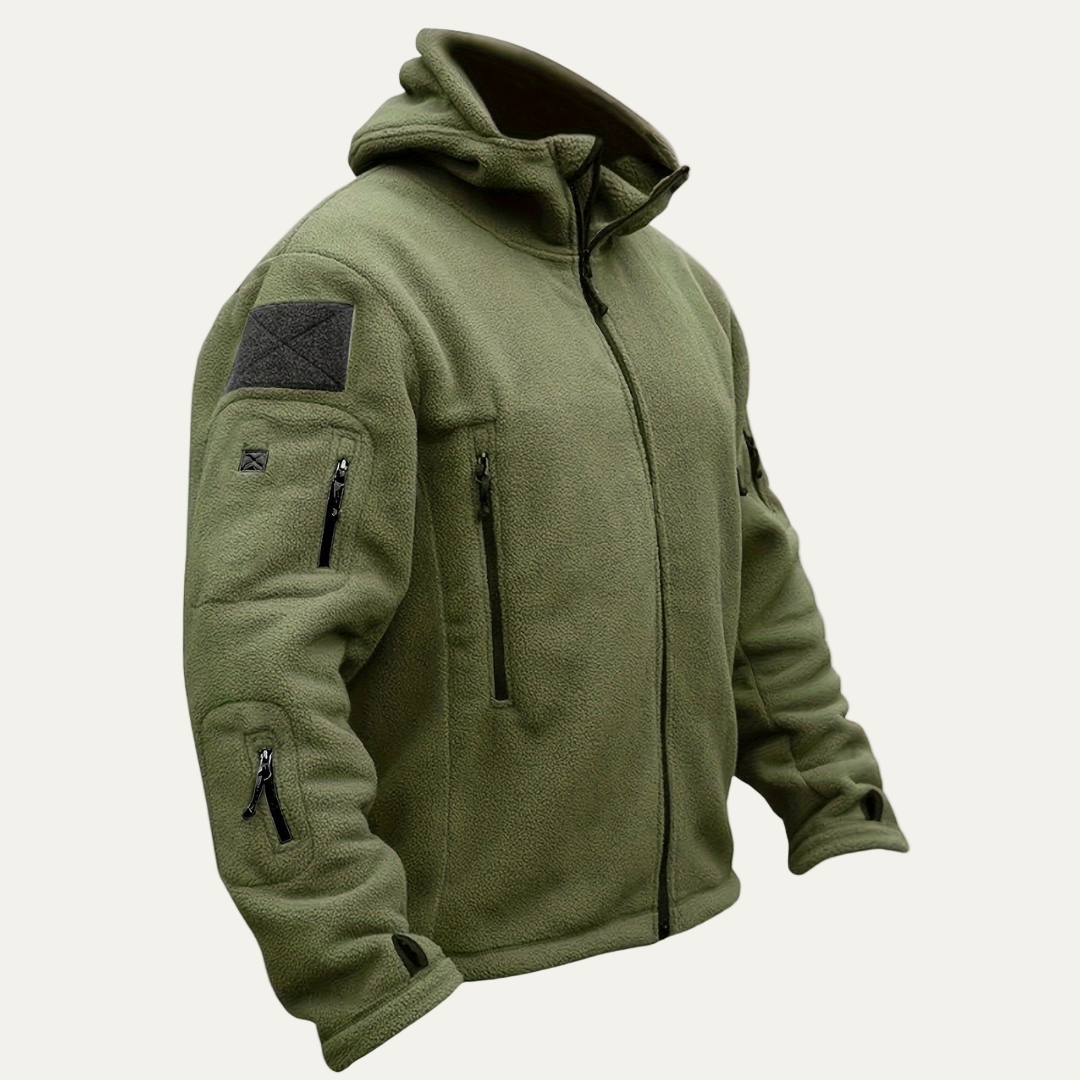 Mens Tactical Jacket Zip-Up Hooded