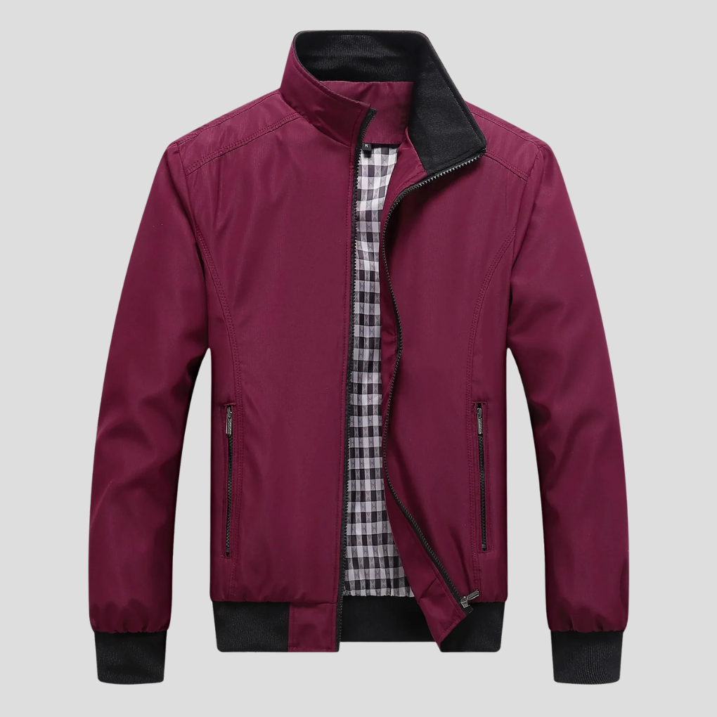 Mens Summer Jacket Wind-Resistant Lightweight Fit