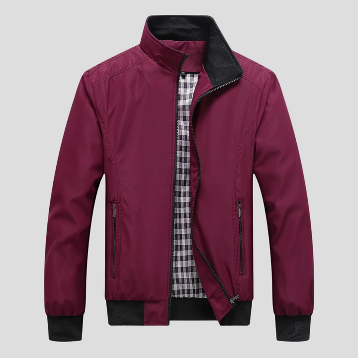 Mens Summer Jacket Wind-Resistant Lightweight Fit