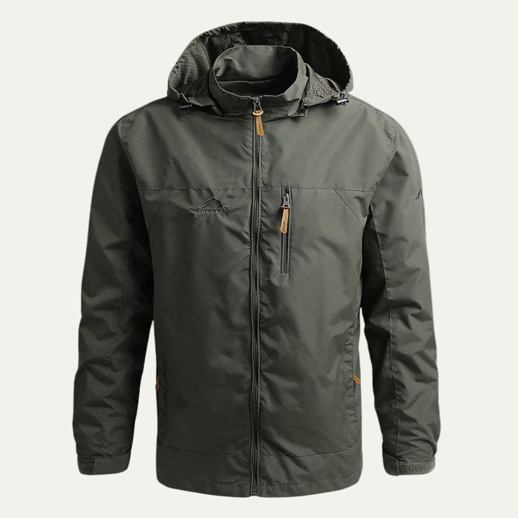 Mens Windbreaker Jacket Waterproof Casual Fit