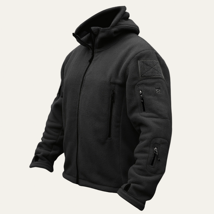 Mens Tactical Jacket Zip-Up Hooded