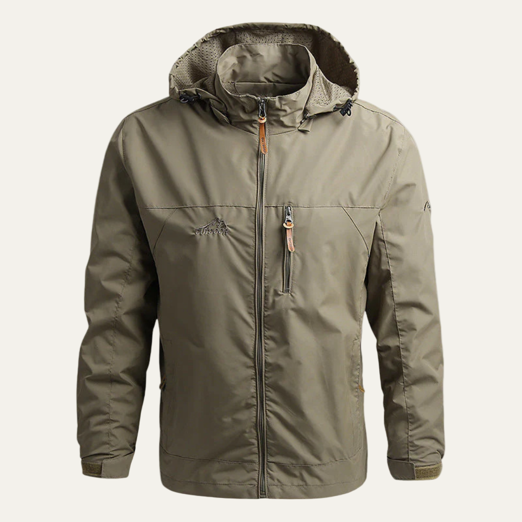 Mens Windbreaker Jacket Waterproof Casual Fit