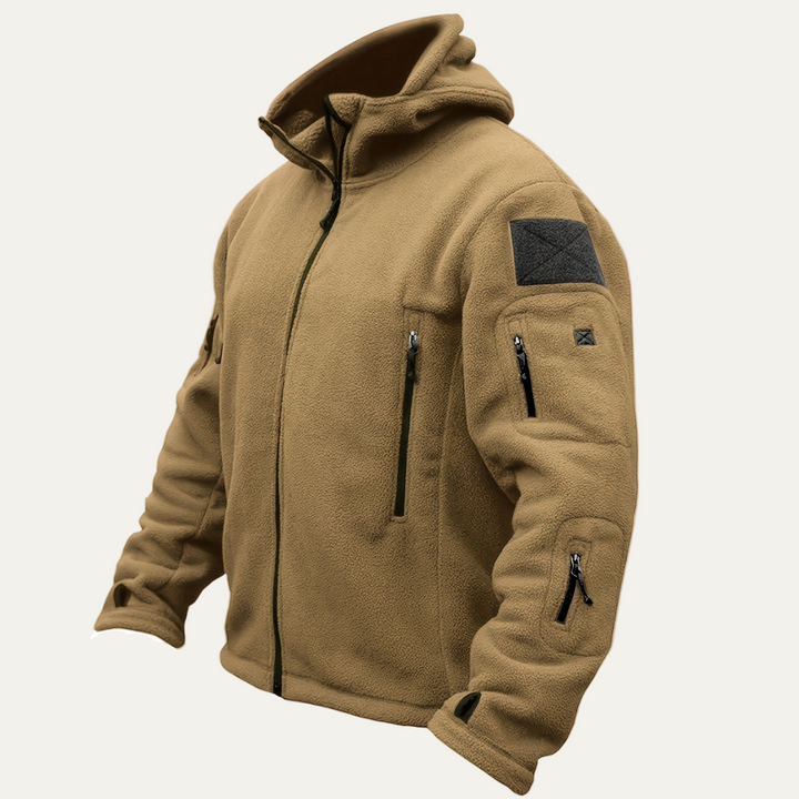 Mens Tactical Jacket Zip-Up Hooded