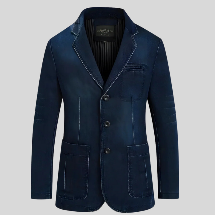 Mens Denim Jacket Classic Fit with Vintage Style - BritishMode