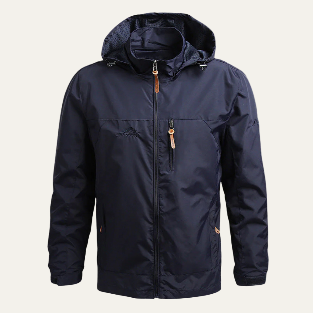 Mens Windbreaker Jacket Waterproof Casual Fit