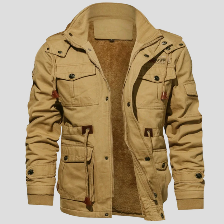 Mens Jacket Durable Insulated Windproof Fit