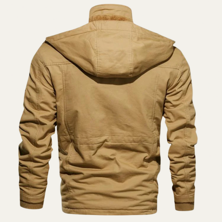 Mens Cargo Jacket Multi Pocket Military Style