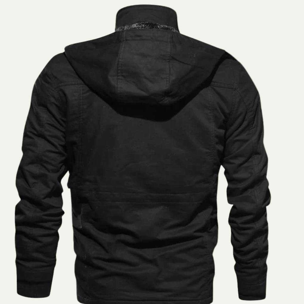 Mens Cargo Jacket Multi Pocket Military Style