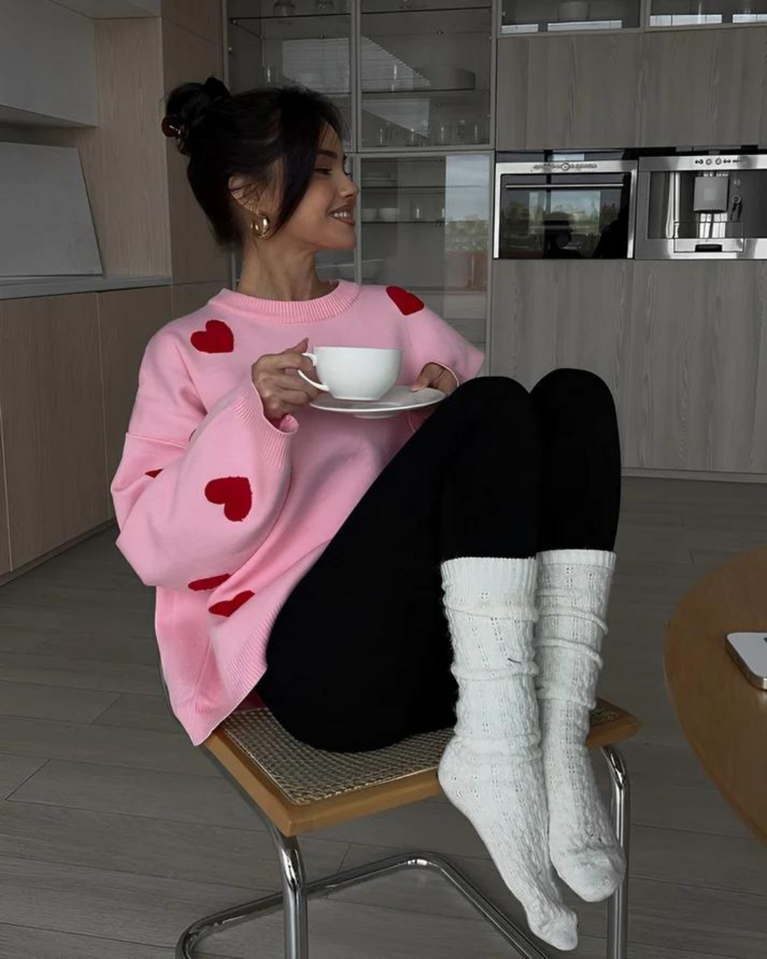Womens Large Knit Sweater Comfortable Relaxed Fit