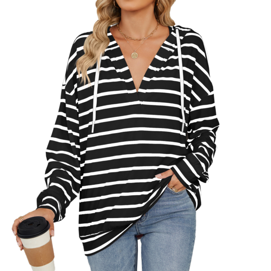 Womens Hoodie Cotton Blend Modern Flattering Fit - BritishMode