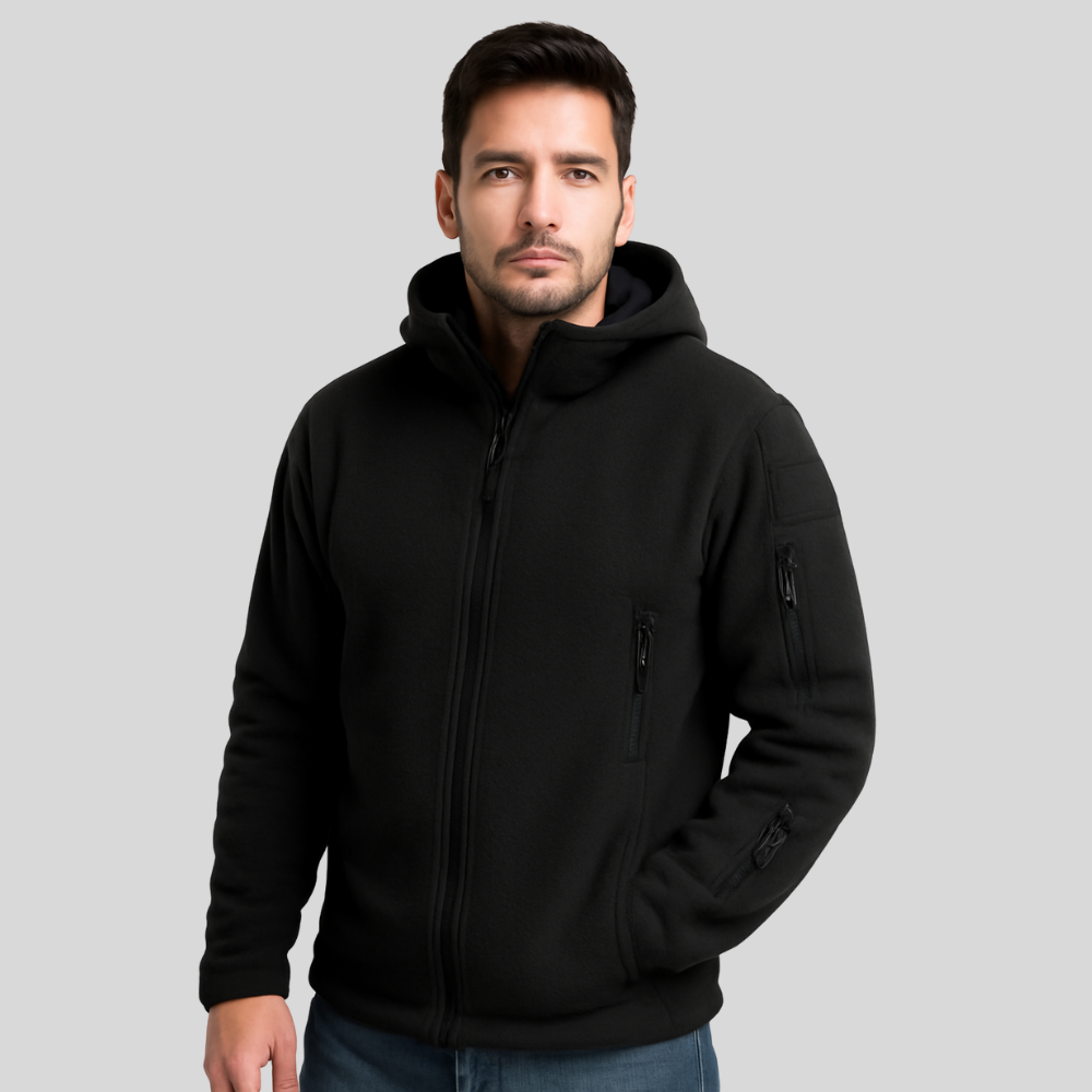 Men’s Tactical Multi Pocket Fleece Hoodie - BritishMode