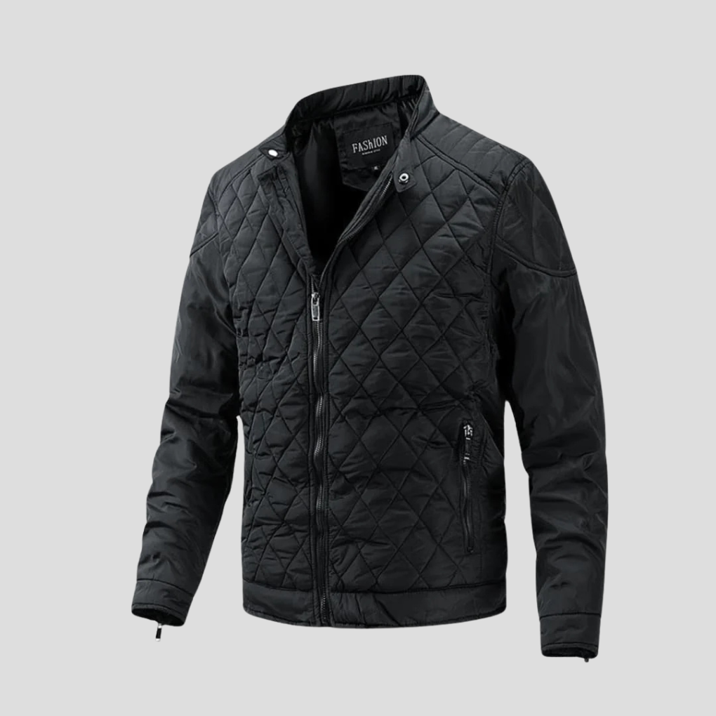 Mens Quilted Jacket Lightweight Transitional Fit - BritishMode