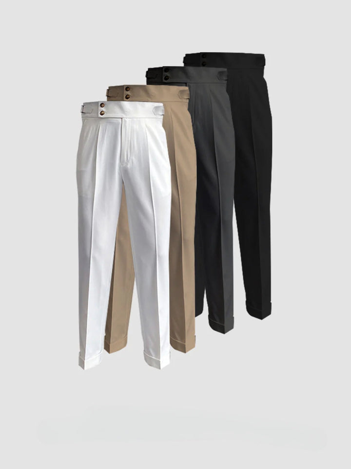 Mens Gurkha Pants Cotton Relaxed Fit