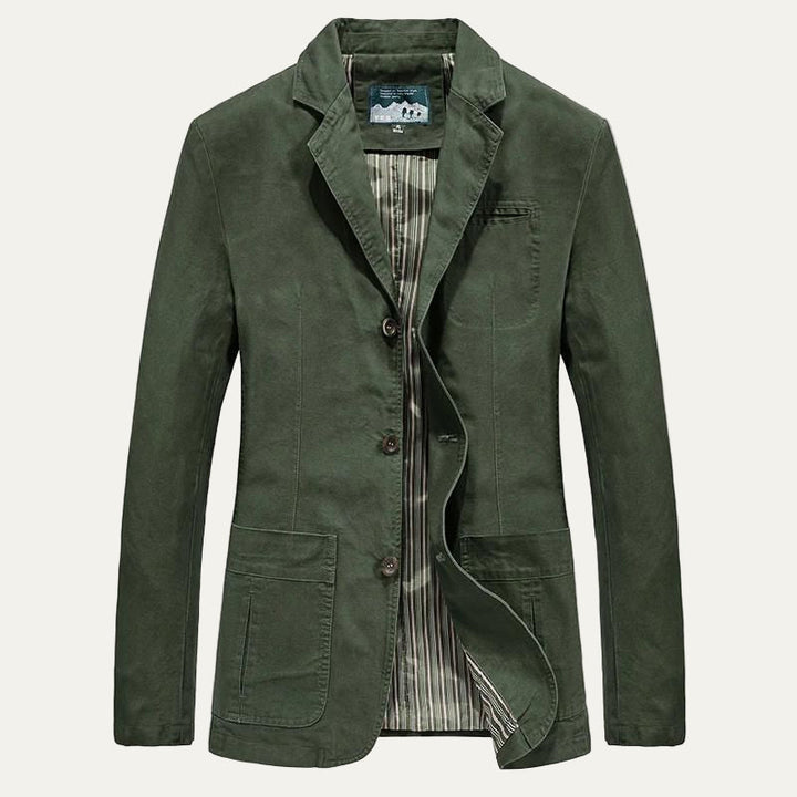 Mens Casual Coat Three-Button Lapel Collar