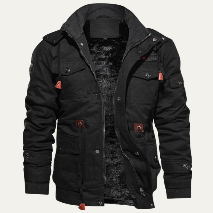 Mens Cargo Jacket Multi Pocket Military Style - BritishMode
