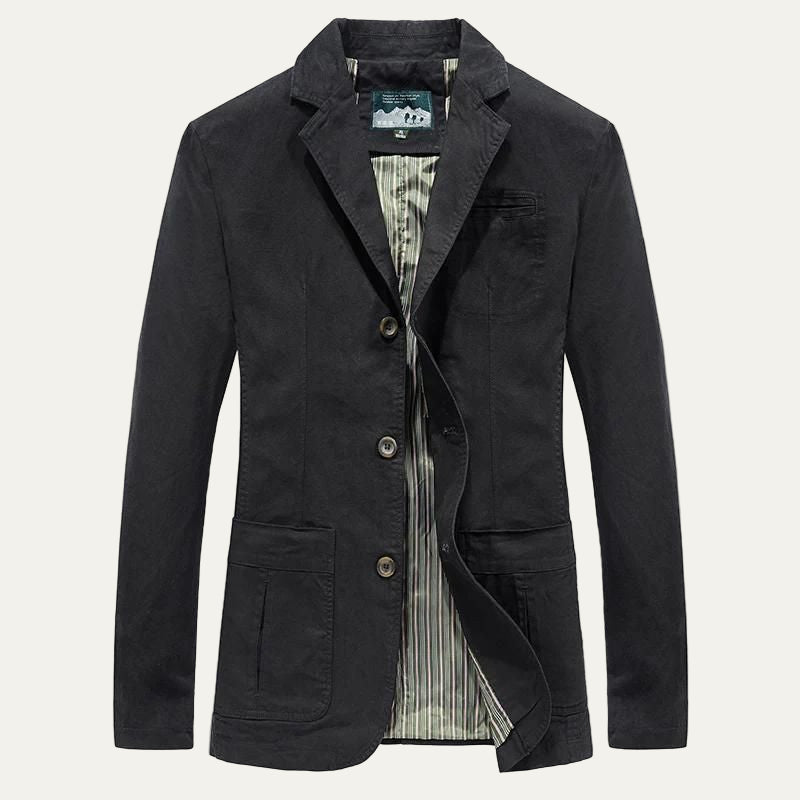 Mens Casual Coat Three-Button Lapel Collar