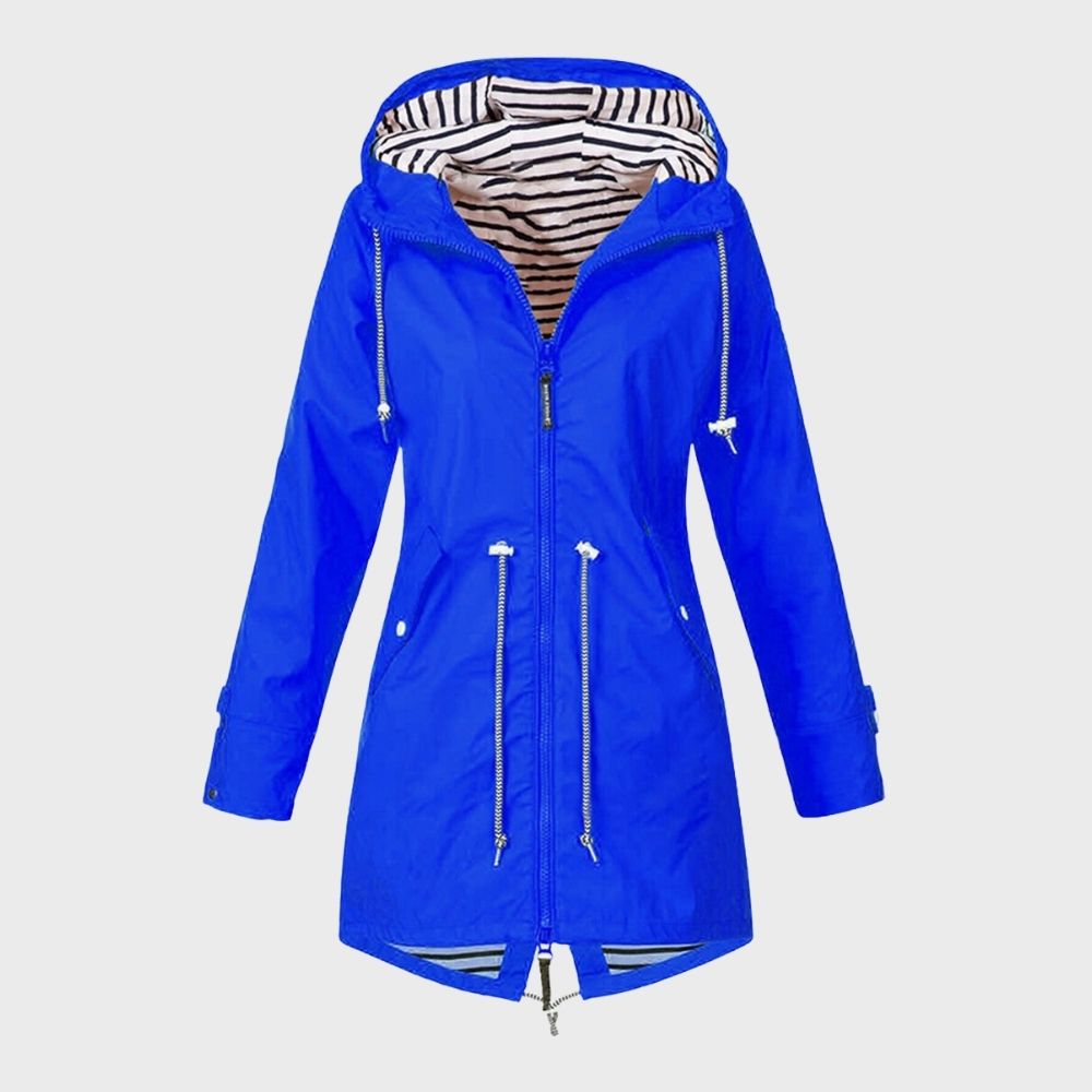 Womens Hooded Raincoat Waterproof Regular Fit