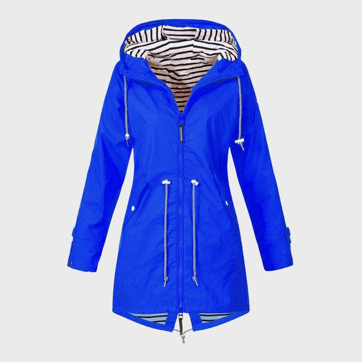 Womens Hooded Raincoat Waterproof Regular Fit