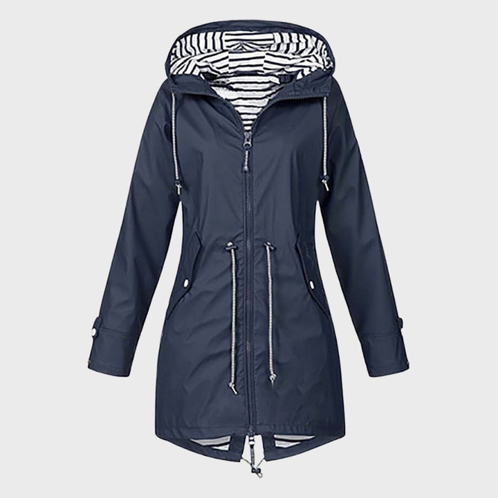 Womens Hooded Raincoat Waterproof Regular Fit