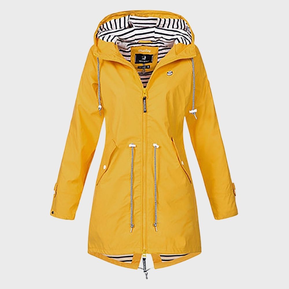 Womens Hooded Raincoat Waterproof Regular Fit