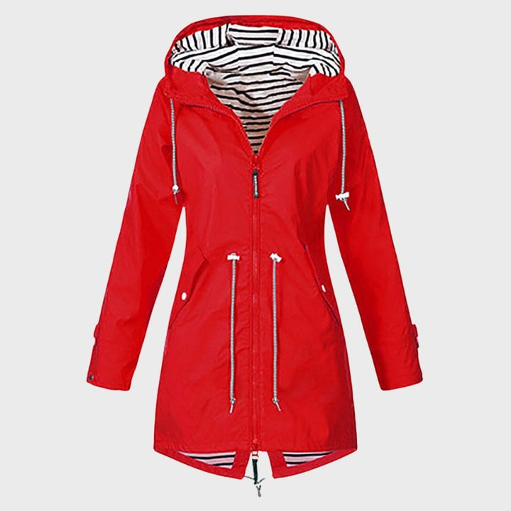Womens Hooded Raincoat Waterproof Regular Fit