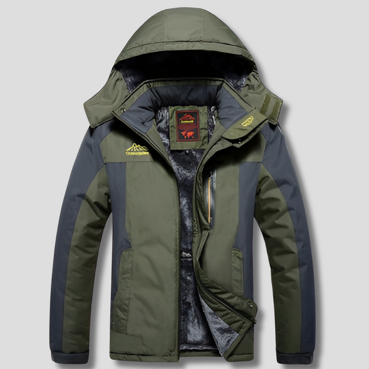 Mens Waterproof Winter Jacket Insulated Warm Fit