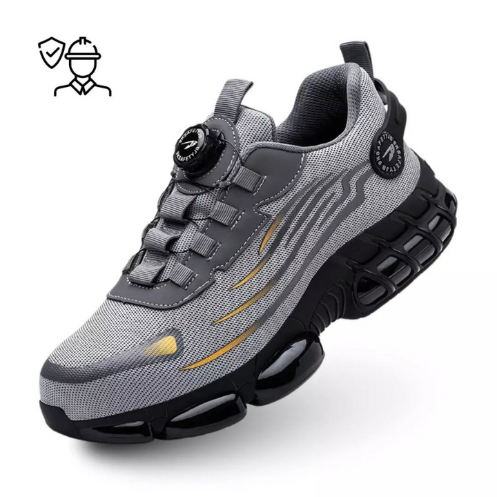 Mens Work Boots Steel Toe Durable Comfortable Fit