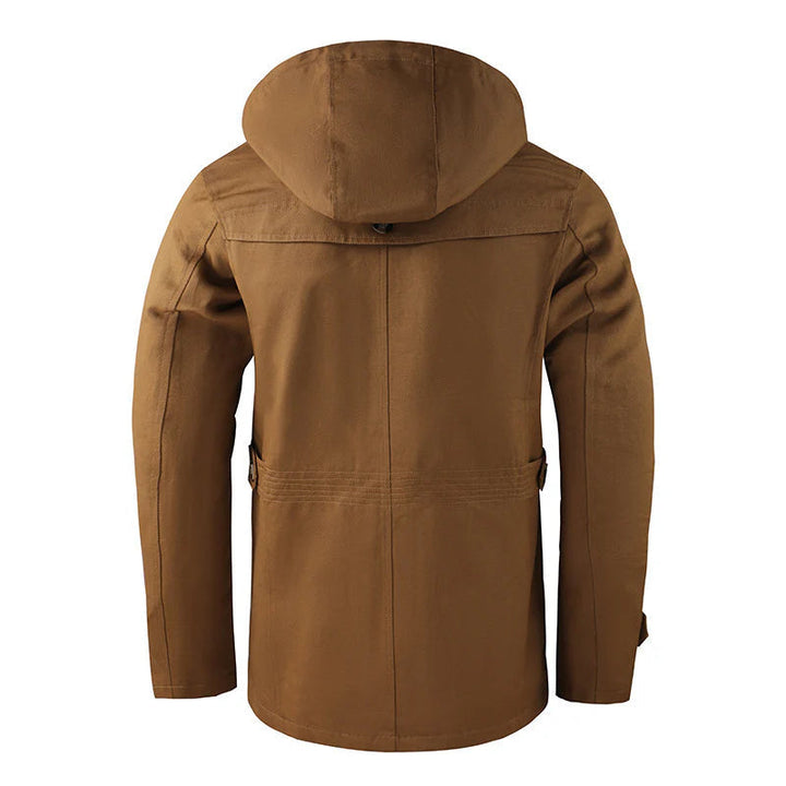 Mens Outdoor Parka Jacket with Hood Warm