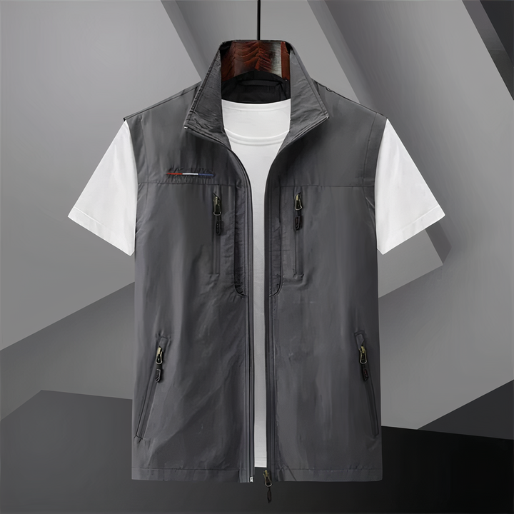 Mens Vest Quick-Drying Multi-Pocket Layered Fit