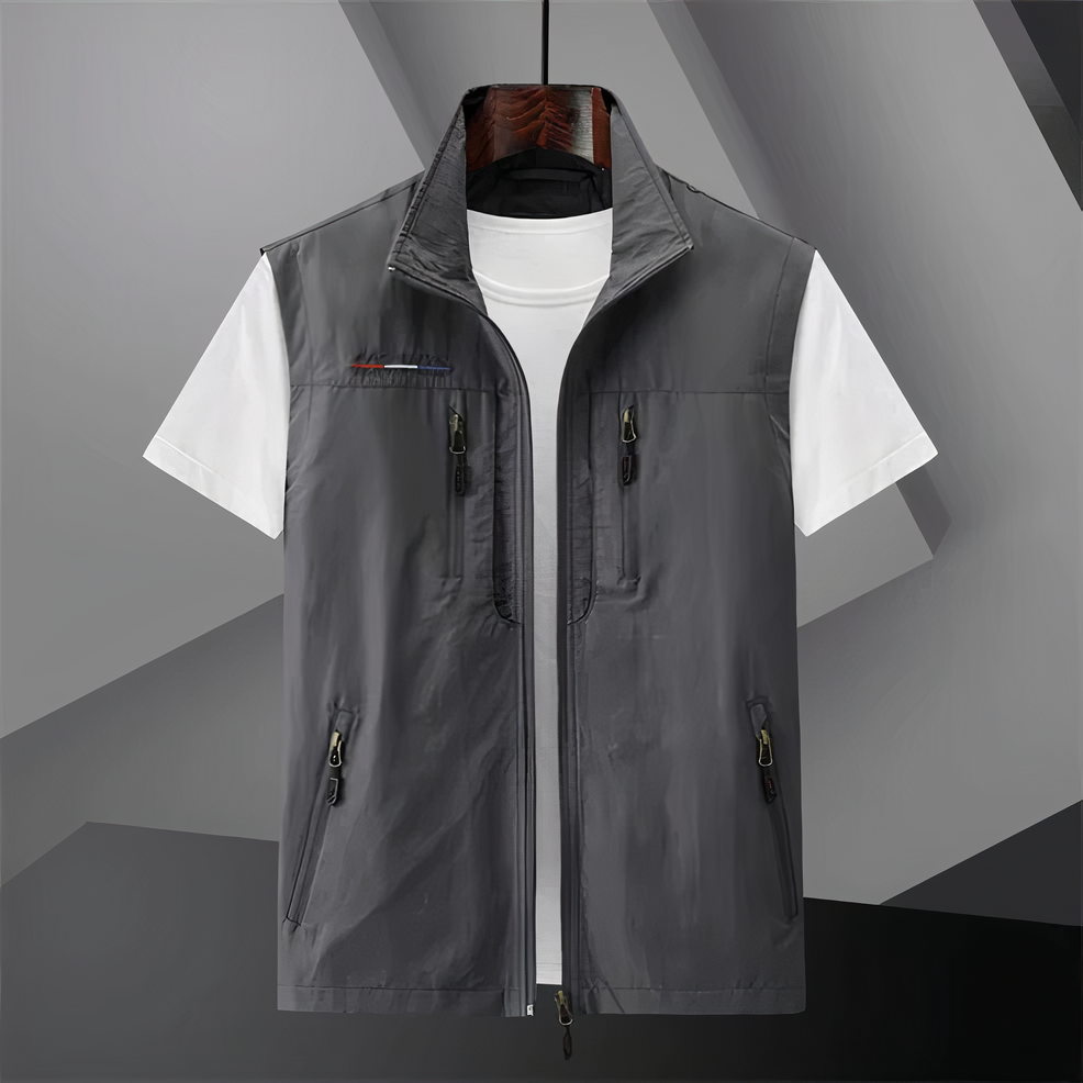 Mens Vest Quick-Drying Multi-Pocket Layered Fit